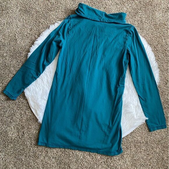Soft Surroundings Top Blue Stretch Womens Size Medium - Picture 2 of 9